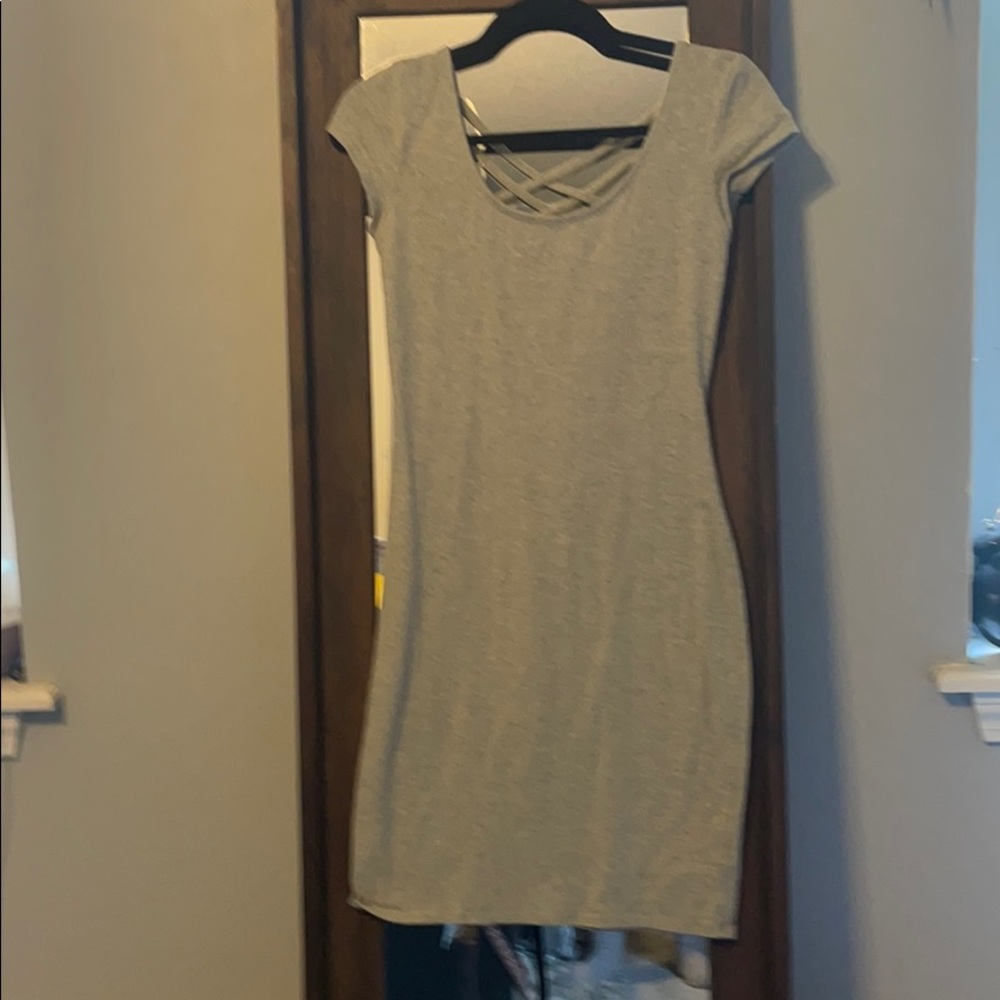2 for $20.         Grey bodycon dress shirtsleeves